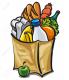 17696518 sac en papier avec de la nourriture banque d images
