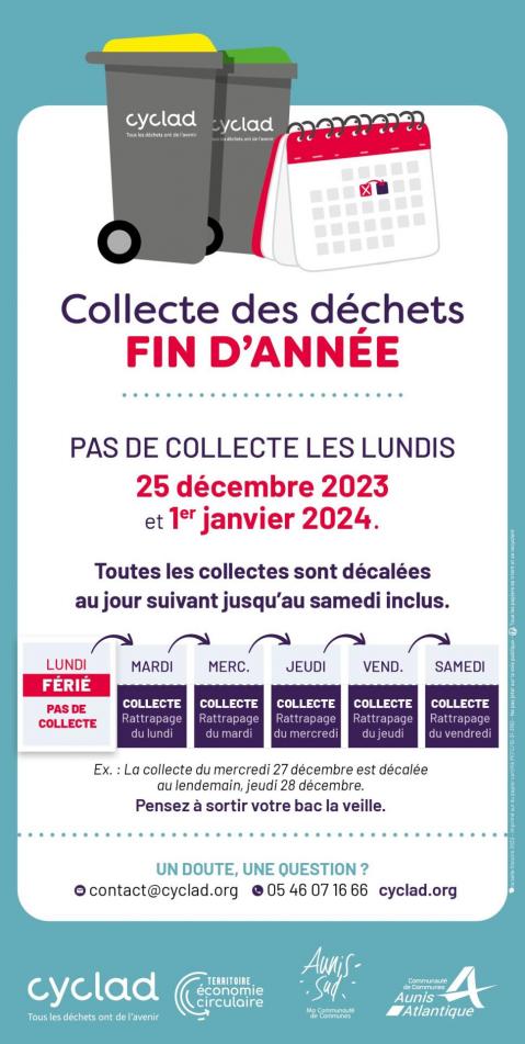 Flyer jours feries 2023 cyclad