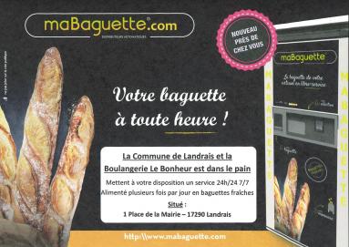 Distributeur baguettes 2024