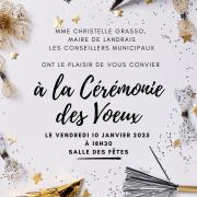 Invitation ceremonie des voeux 2025