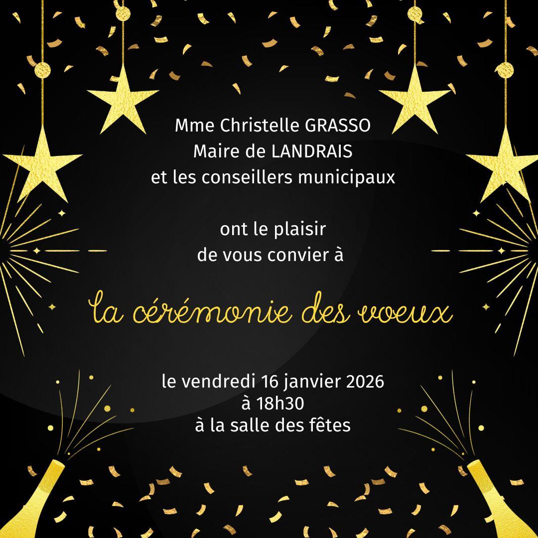 Invitation ceremonie des voeux